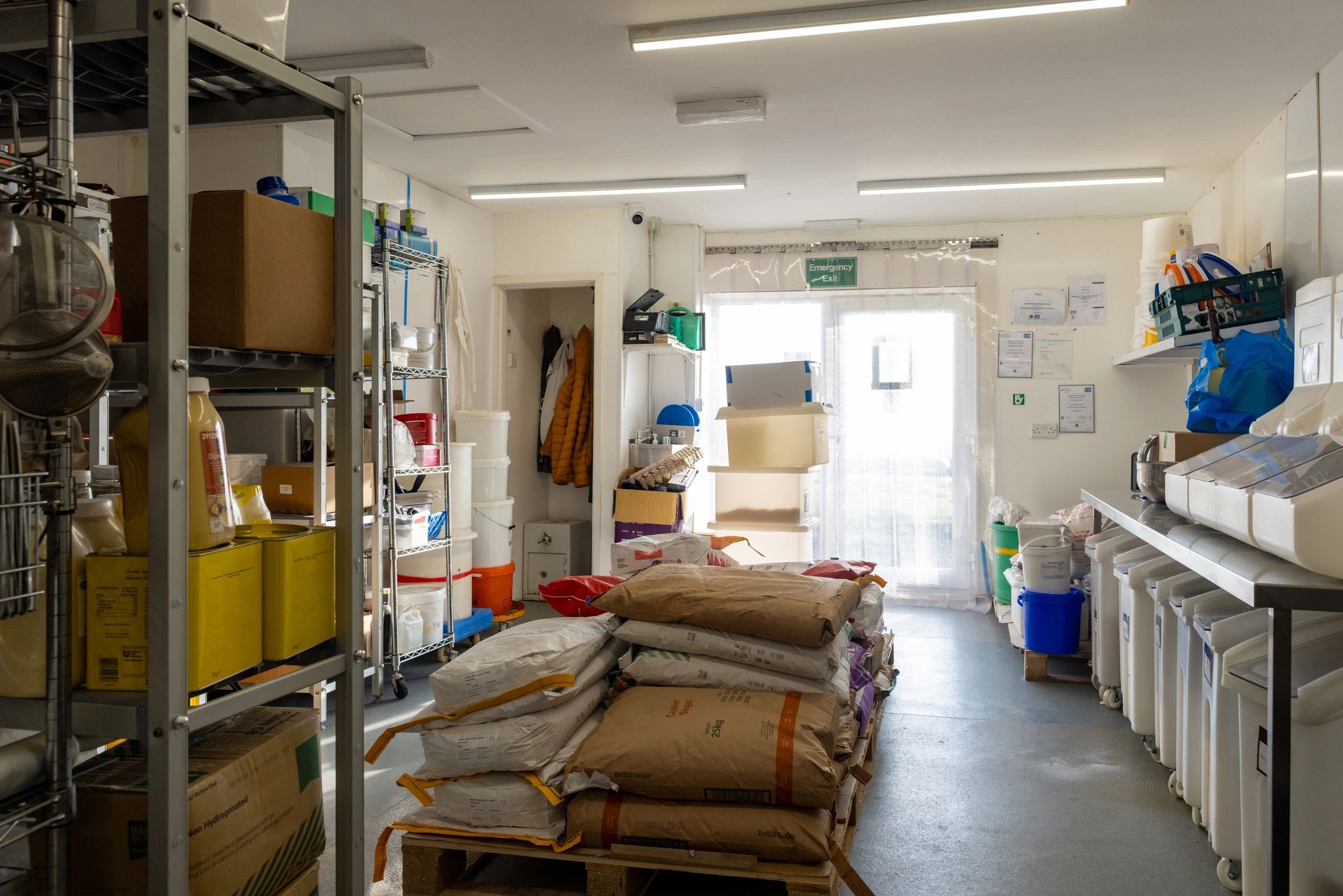 Organized supply storage for hard-to-source industrial items