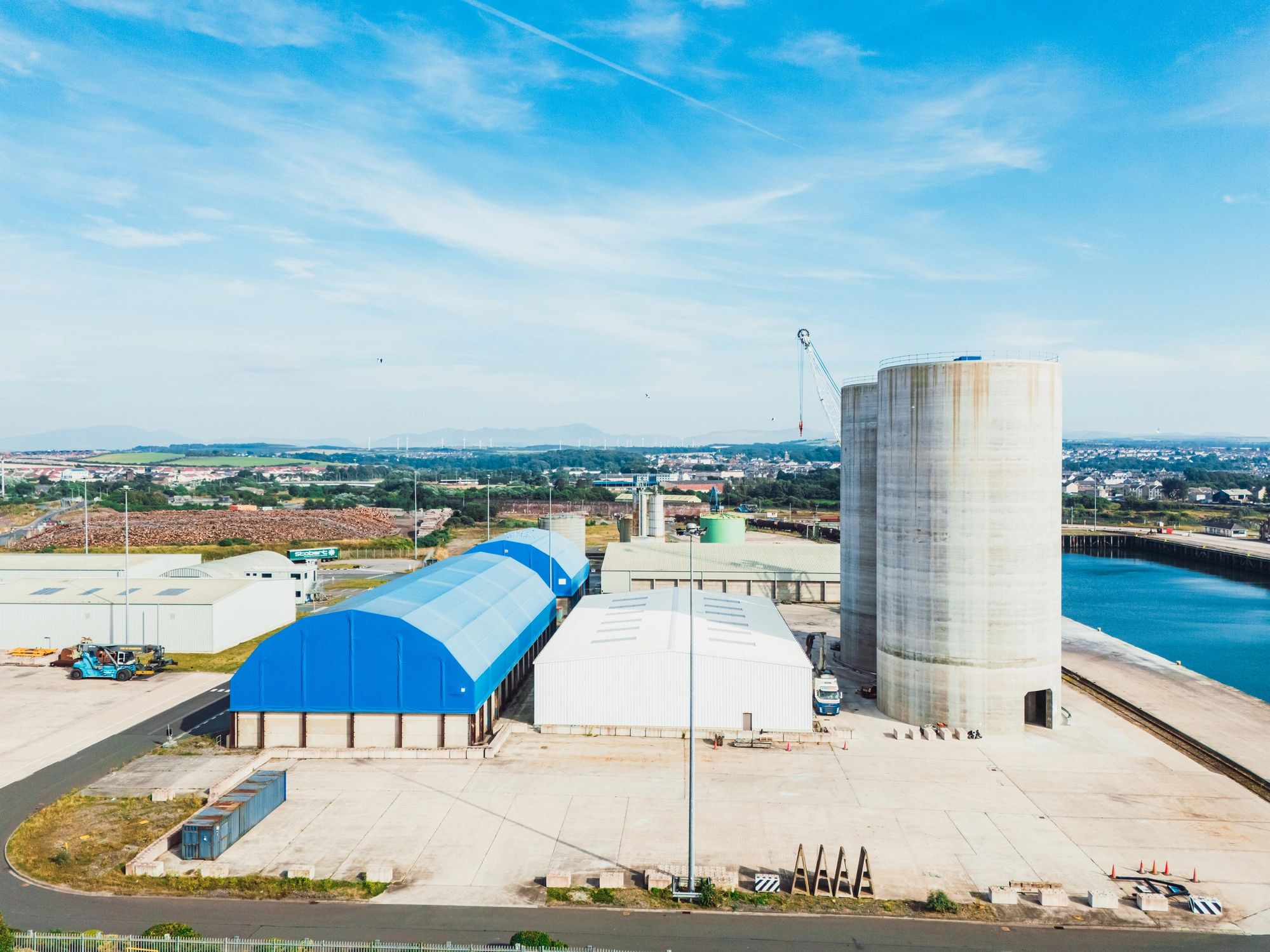 Industrial port and equipment representing regional supply support